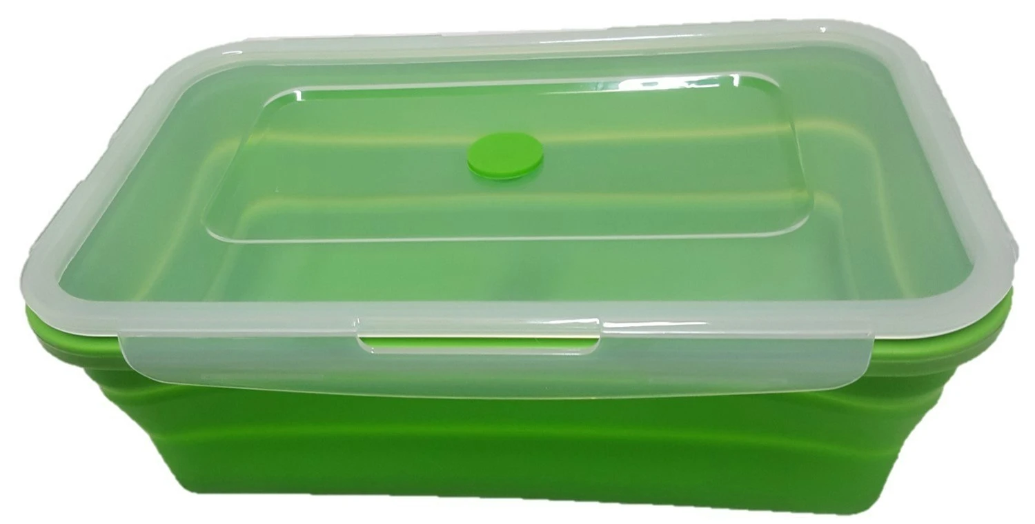Collapsible Silicone Rectangle Container Large 2 Collapsible Silicone Rectangle Container Large - Image 2