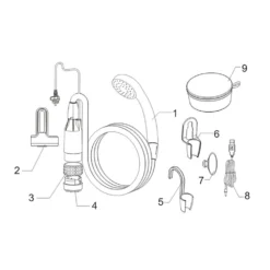 CAOS USB Rechargeable Camp Shower (Sealed Switch) -Outdoor Equipment Sales Shop MZHiay1185kVx7zPXyWcsqtmk