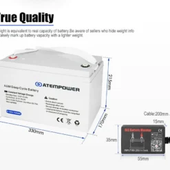 Atem Power 135AH 12V AGM Battery W/ Battery Monitor AMP Lead Acid SLA -Outdoor Equipment Sales Shop NFQ2Zwvwu7442A47nBMtQJSLs