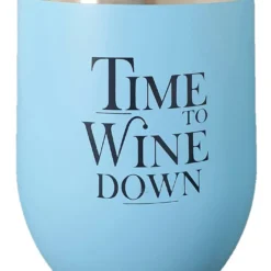 Blue Keep Cup - "TIME TO WINE DOWN"