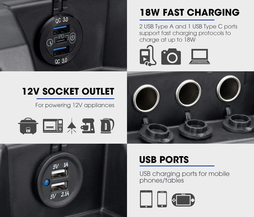 Atem Power Battery Box Dual Battery System Built-in VSR Isolator + 12V 100Ah Lithium Battery 5 Atem Power Battery Box Dual Battery System Built-in VSR Isolator + 12V 100Ah Lithium Battery - Image 5