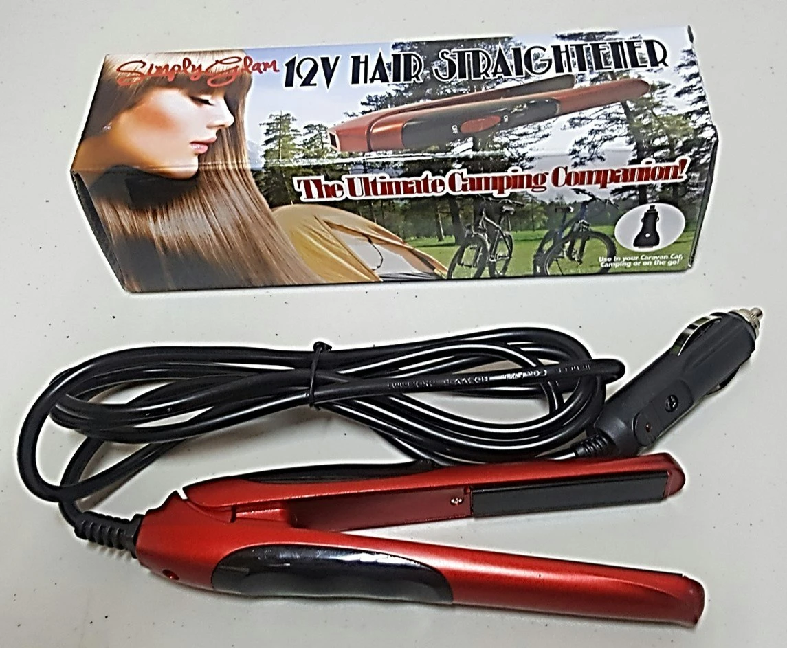 12volt Hair Straightener RED 1 12volt Hair Straightener RED