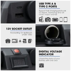 Atem Power Battery Box 12V Portable Deep Cycle Power Marine Solar USB Camping -Outdoor Equipment Sales Shop Our1PW djkWJqRLjkEwpITBc