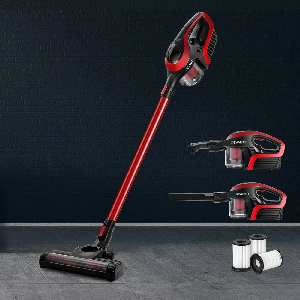 Devanti Handheld Vacuum Cleaner Handstick Stick Cordless Rechargeable Car Vacuum Cleaners HEPA Filters 150W 1 Devanti Handheld Vacuum Cleaner Handstick Stick Cordless Rechargeable Car Vacuum Cleaners HEPA Filters 150W