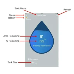Topargee Bluetooth Water Tank Gauge H2F-BT12 -Outdoor Equipment Sales Shop P2oHJ22sRSneaBl7Reirr9wNo