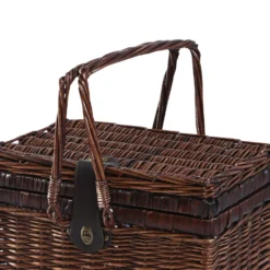 Traderight Group 4 Person Picnic Basket Set Outdoor Baskets Deluxe Willow Gift Storage Carry Trip -Outdoor Equipment Sales Shop Q4LRKs8EmKE xjMuxxgoaKeuA