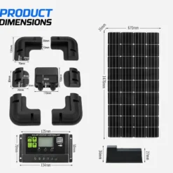Atem Power 12V 200W Solar Panel Kit Mono Fixed + Solar Mounting Brackets 19 Atem Power 12V 200W Solar Panel Kit Mono Fixed + Solar Mounting Brackets -Outdoor Equipment Sales Shop QL50fewR9tBJSzzf0waTnmVE0