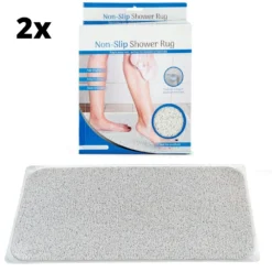 BR 2x Anti Slip Loofah Shower Rug Non Slip Bathroom Bath Mat Carpet Water Drains -Outdoor Equipment Sales Shop RQ0Womg5KNG1WyEtWpcUSR YE