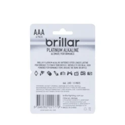2x Brillar AAA Platinum Alkaline Batteries 4pk -Outdoor Equipment Sales Shop S0JpBPWaxH kf 6QUrd6FPXM8