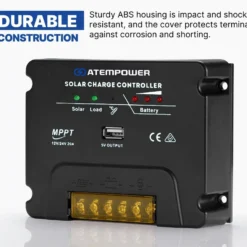 MPPT Solar Charge Controller Solar Panel Battery Regulator 12V/24V 20A With USB -Outdoor Equipment Sales Shop SU btL9 Qwmpo9I7nd75sbAKA