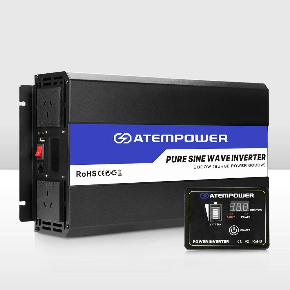 3000W-6000W Pure Sine Wave Power Inverter 12V To 240V Car Caravan Camping Boat 1 3000W-6000W Pure Sine Wave Power Inverter 12V To 240V Car Caravan Camping Boat