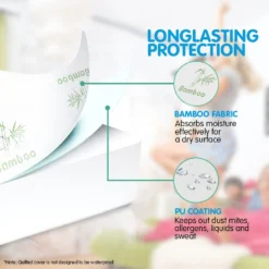 Laura Hill Bamboo Mattress Protector-Queen -Outdoor Equipment Sales Shop TAblUD2e7Uu GKJJy3e rnbs4 2