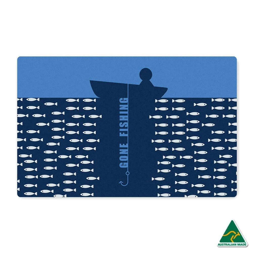 Gone Fishing Doormat 1 Gone Fishing Doormat
