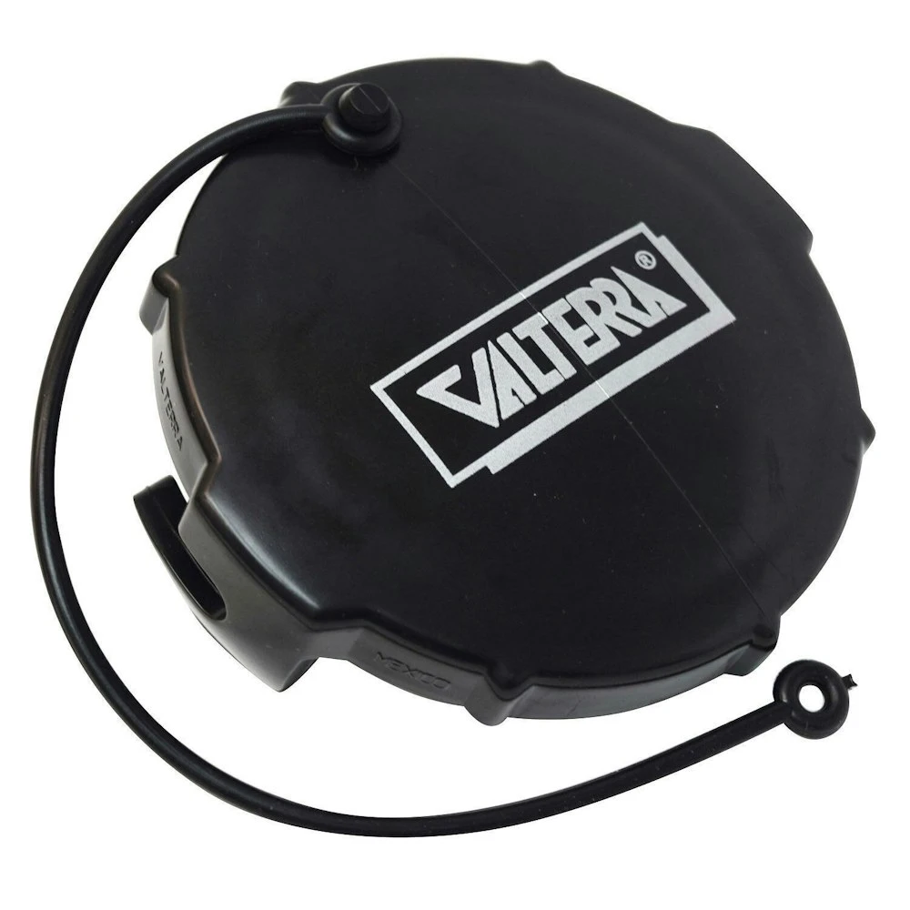 Valterra Waste Outlet Cap 3" Black With Cord 1 Valterra Waste Outlet Cap 3" Black With Cord