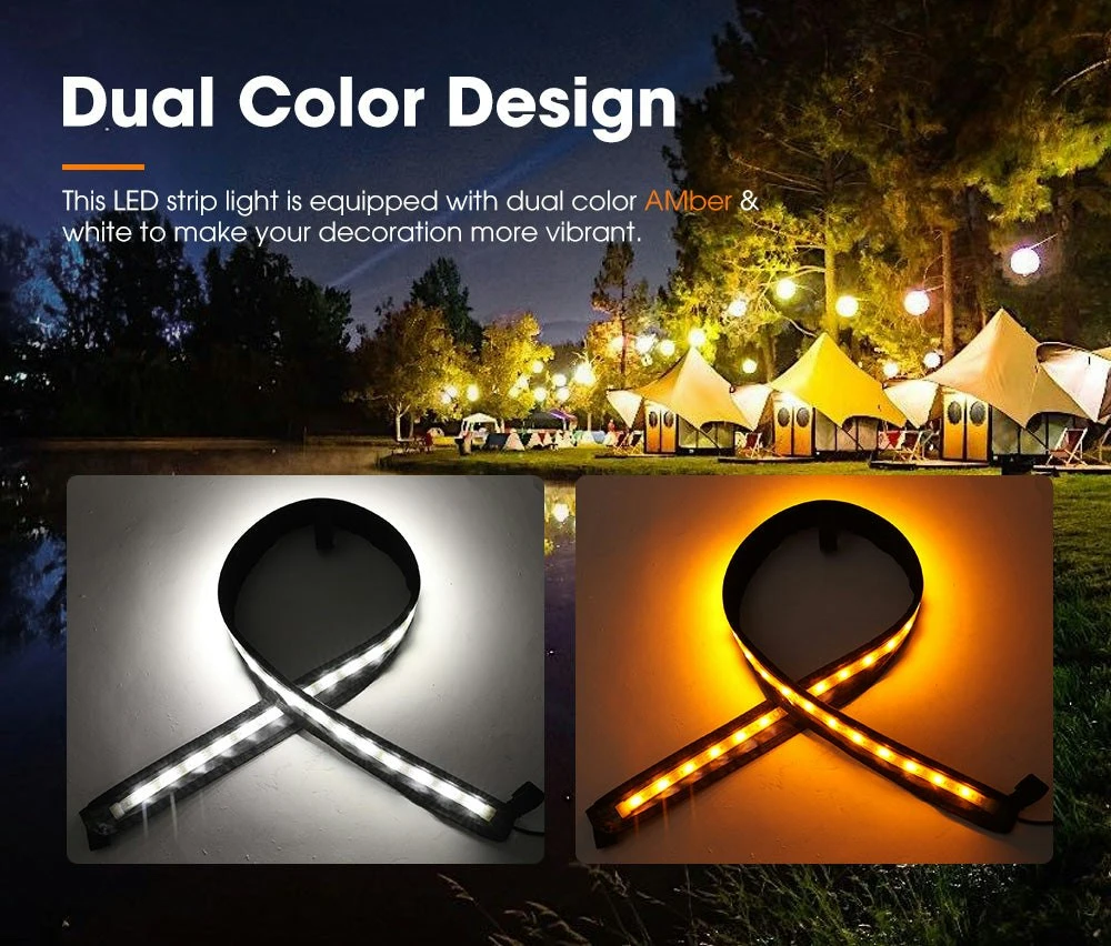 Led Flexible Camping Strip Light 5050 SMD 12V 1.3M 2 Colours 5 Led Flexible Camping Strip Light 5050 SMD 12V 1.3M 2 Colours - Image 5
