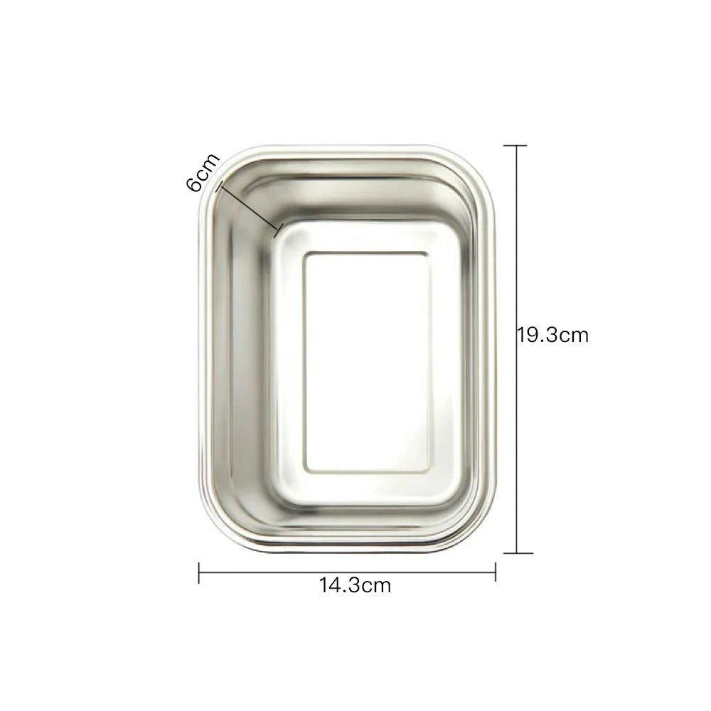 Clevinger Stainless Steel Bamboo Large Lunch Box 1200ml 3 Clevinger Stainless Steel Bamboo Large Lunch Box 1200ml - Image 3