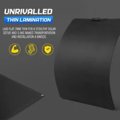 Atem Power 12V 200W Flexible Solar Panel Mono Shingled Caravan Battery Charging -Outdoor Equipment Sales Shop VF04cttXLagKAgXPfgOrslFDs