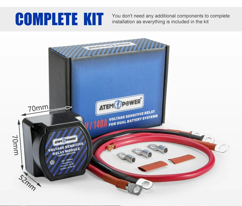 140A Voltage Sensitive Relay Vsr 12V Dual Battery System Isolator 9 140A Voltage Sensitive Relay Vsr 12V Dual Battery System Isolator - Image 9