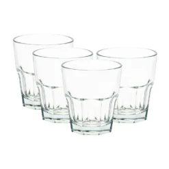 D-Still Unbreakable Stackable Rocks Glass 270ml - Set Of 4