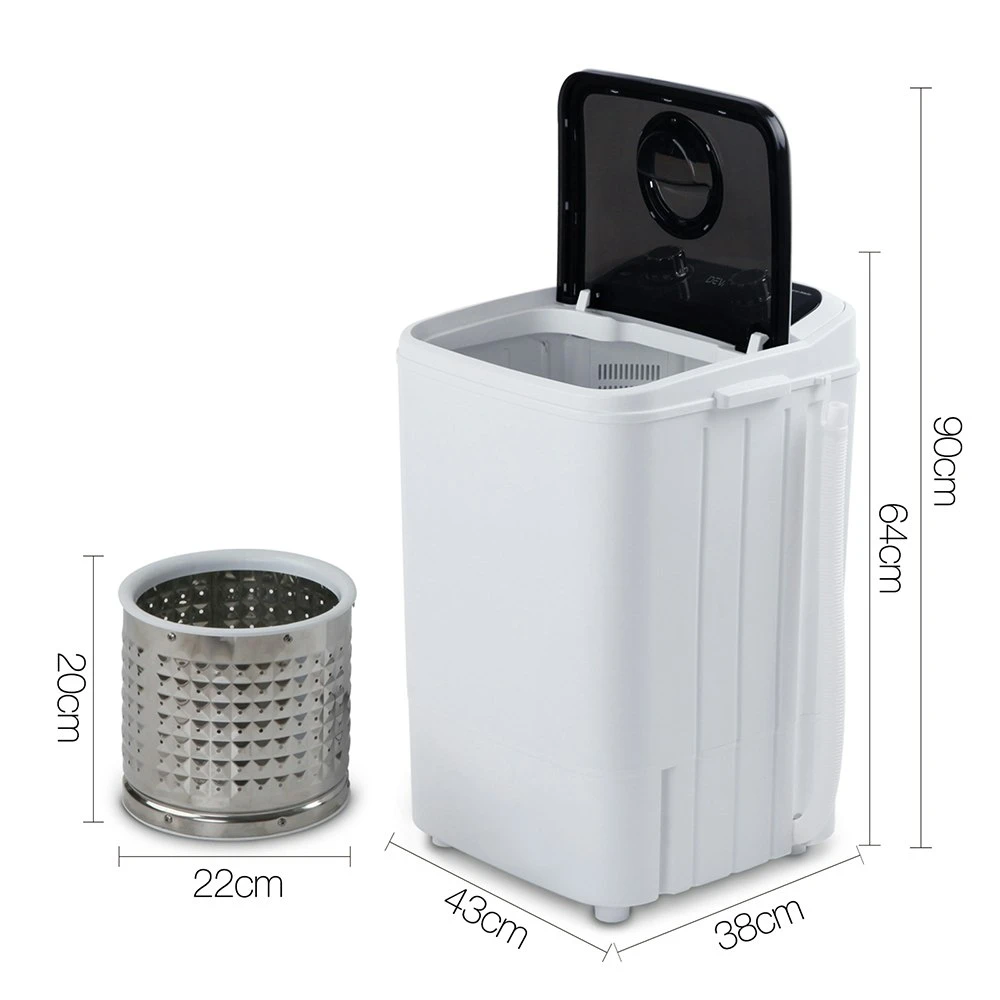 Devanti 4.6KG Mini Outdoor Portable Washing Machine Top Loader Spin Camp Caravan 2 Devanti 4.6KG Mini Outdoor Portable Washing Machine Top Loader Spin Camp Caravan - Image 2