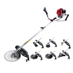 Giantz 62CC Pole Chainsaw Petrol 7 In 1 Brush Cutter Whipper Snipper Multi Tools