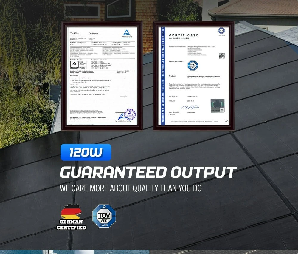 Atem Power 12V 120W Solar Panel Kit Mono Shingled Fixed Power Caravan Camping 8 Atem Power 12V 120W Solar Panel Kit Mono Shingled Fixed Power Caravan Camping - Image 8