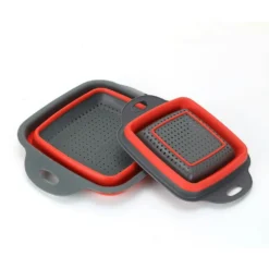 BR Square Draining Basket Collapsible Silicone Kitchen Storage Bag Fruit And Vegetable Basket Folding Filter -Outdoor Equipment Sales Shop WlpJlyoewXbNzje9aofw6ovtw