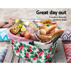 Alfresco Picnic Basket Folding Large Bag Camping -Outdoor Equipment Sales Shop WrQNvmCTejH75kYjusIUFTNRA