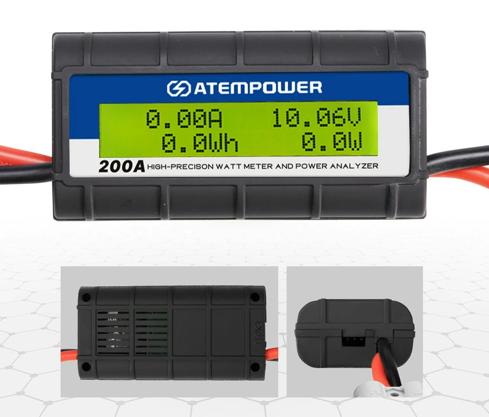 Atem Power 200 AMP Digital Volt Watt Meter Caravan Camping Solar 12V 3 Atem Power 200 AMP Digital Volt Watt Meter Caravan Camping Solar 12V - Image 3