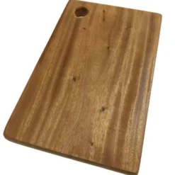 BR Hard Wood Hygienic Cutting Wooden Chopping Board Natural Kitchen 30 X 19 X 2cm