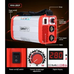 Giantz Portable 280Amp Inverter Welder MMA ARC Stick Welding Machine DC IGBT -Outdoor Equipment Sales Shop aAkavye GbQZxMTi CwWtvrL0