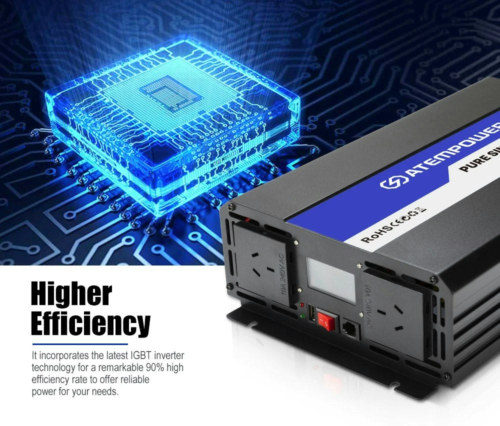 3000W-6000W Pure Sine Wave Power Inverter 12V To 240V Car Caravan Camping Boat 6 3000W-6000W Pure Sine Wave Power Inverter 12V To 240V Car Caravan Camping Boat - Image 6