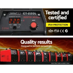 Giantz 220 Amp Inverter Welder TIG Plasma Cutter Portable Welding Machine 15A Plug -Outdoor Equipment Sales Shop bMExZ68Cl1V W9WVfoH3jDvQ