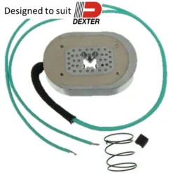 10'' Electric Oval Brake Magnet W/ Retaining Clip To Suit Dexter