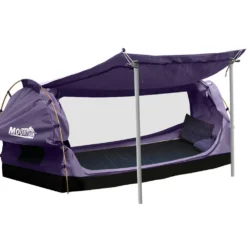 Outdoor Equipment Sales Shop 28 Mountview Double Swag Camping Swags Canvas Dome Tent Free Standing Purple