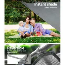 Pop Top Caravan Privacy Screen 2.1 X 1.8M Sun Shade End Wall Roll Out Awning -Outdoor Equipment Sales Shop cmAxO4MpqEMWwKcrm2fCqbGnQ