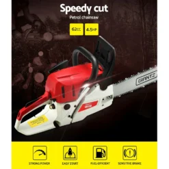 Giantz 62CC Chainsaw Commercial Petrol 20" -Outdoor Equipment Sales Shop d6WIMXVB8QbEn8VMhJj9AAV08