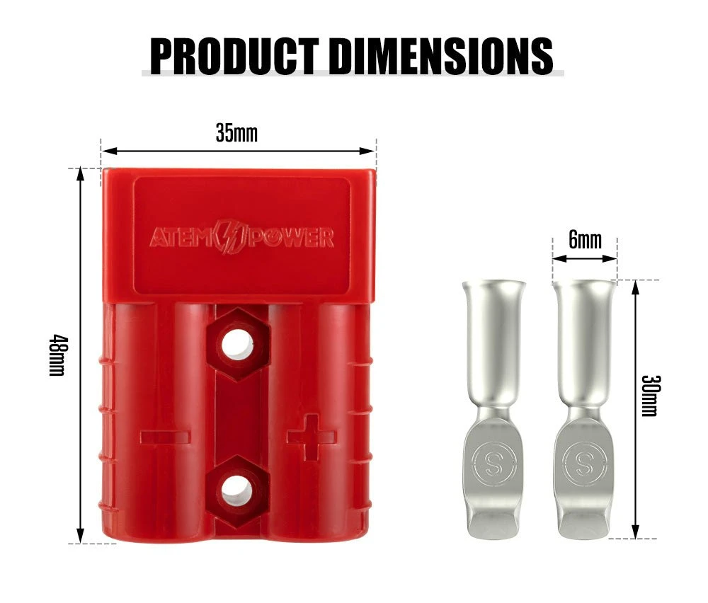 10x 50AMP Anderson Style Plug Red 8 10x 50AMP Anderson Style Plug Red - Image 8