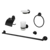Aussie Traveller - Caravan Bathroom Accessories Set - Black Or Chrome
