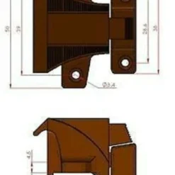 TAN Caravan Cupboard Catch Set Of 2 Catches SP115-TM PAIR -Outdoor Equipment Sales Shop goKueOJoNYUFZuj9ele0WBZCY