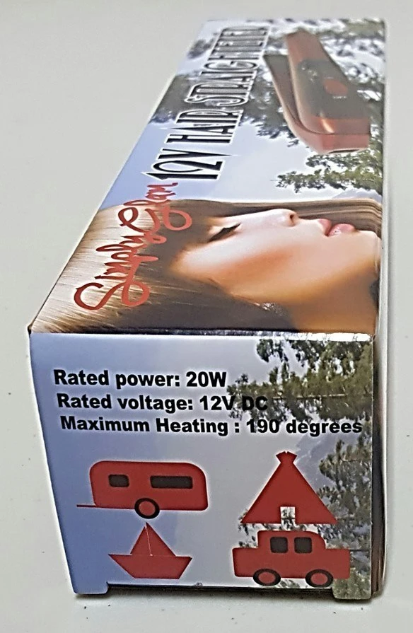 12volt Hair Straightener RED 4 12volt Hair Straightener RED - Image 4