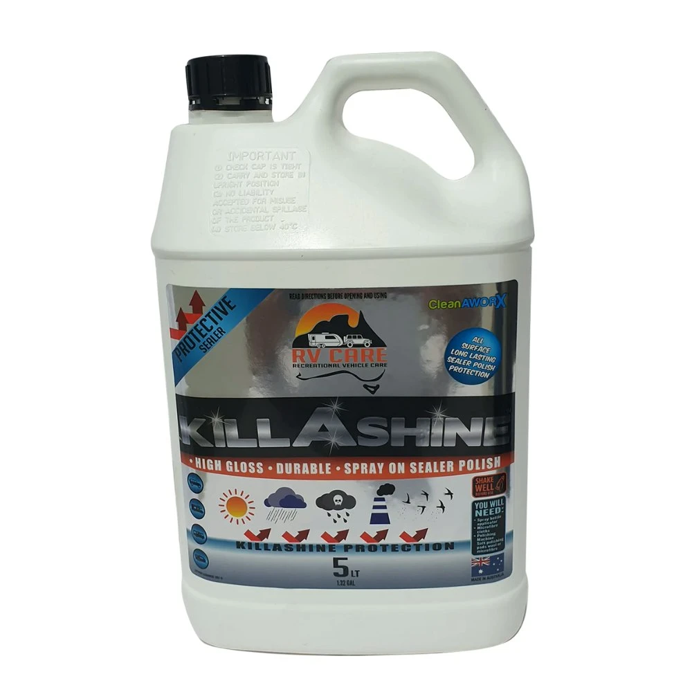 CleanAWORX - RV Care Killashine Durable High Gloss Sealer Polish And Protect 5L 1 CleanAWORX - RV Care Killashine Durable High Gloss Sealer Polish And Protect 5L