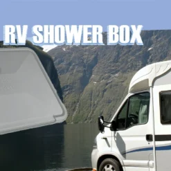 Rv Flowmaster External Shower Box White Watermarked