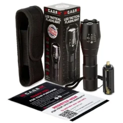 CAOS TACTICAL LED Torch With Nylon Belt Pouch (Black) -Outdoor Equipment Sales Shop jMGYmF8cctVy1kO0NYc9B bNE