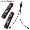 Powa Beam USB 18650 Battery & Charger Kit - 2600mAh