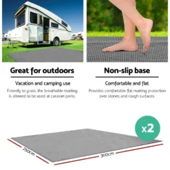 Weisshorn 6M Annex Matting Pack Of 2x 3 X2.5m Floor Mats Mesh Camping Picnic 12 Weisshorn 6M Annex Matting Pack Of 2x 3 X2.5m Floor Mats Mesh Camping Picnic -Outdoor Equipment Sales Shop jYb3SPegUdgogFFjue6gYR1o4