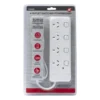 4 Outlet Powerboard With Surge Protection And Switches