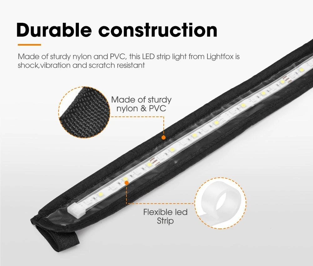 Led Flexible Camping Strip Light 5050 SMD 12V 1.3M 2 Colours 4 Led Flexible Camping Strip Light 5050 SMD 12V 1.3M 2 Colours - Image 4