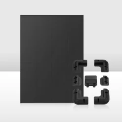 Atem Power 200W 12V Solar Panel Kit Mono Shingled Fixed + Solar Mounting Brackets