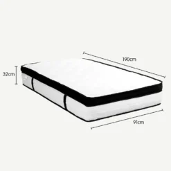 Laura Hill Single Mattress With Euro Top Layer - 32cm -Outdoor Equipment Sales Shop k4KmCY3KqT6E0Mz3nBdlGg7Y4